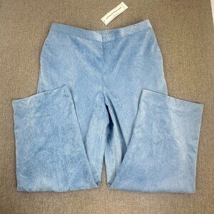 New!‎ Alfred Dunner Corduroy Pants Sz 16 Classic Fit Pockets Elastic Waist Blue